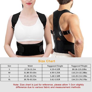 Unisex Posture Corrector Magnetic Lumbar & Upper Back Support Belt for Shoulder & Pain Relief