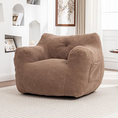 Bean Bag Sofa Chair with Armrests, Lazy Sofa for Adults