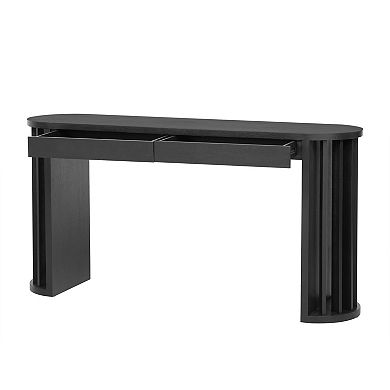59 inch Long Console Table Farmhouse Entryway Table for Entrance, Hallway, Living Room