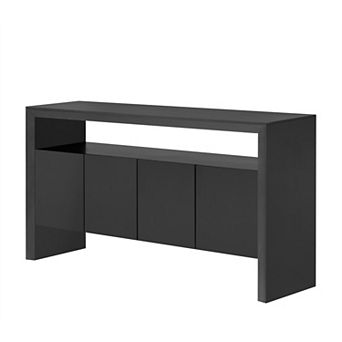 60" Sideboard with 4 Door Large Capacity Storage Entryway Console Table