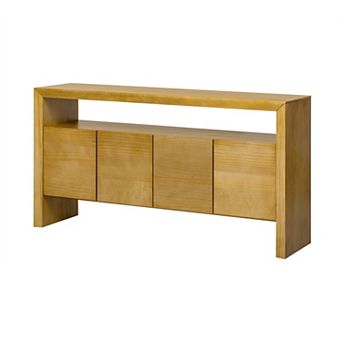 60" Sideboard with 4 Door Large Capacity Storage Entryway Console Table