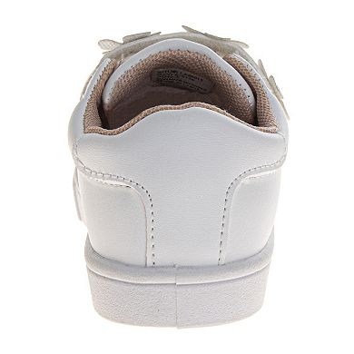 Laura Ashley Kids Slip-On Floral Accent Casual Sneakers