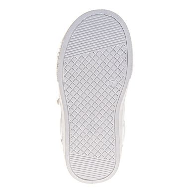 Laura Ashley Kids Slip-On Floral Accent Casual Sneakers