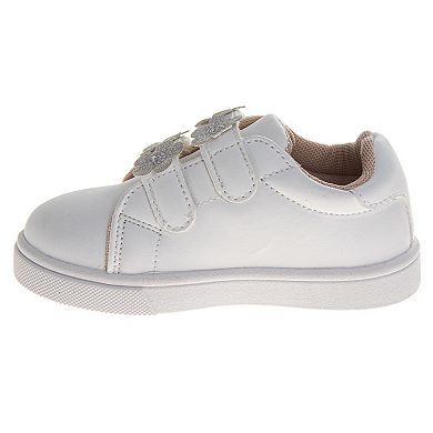 Laura Ashley Kids Slip-On Floral Accent Casual Sneakers