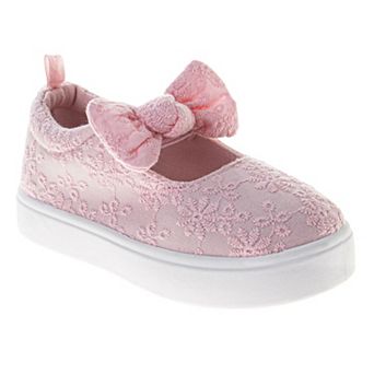 Laura Ashley MJ Style Girls' Bow Accent Sneakers