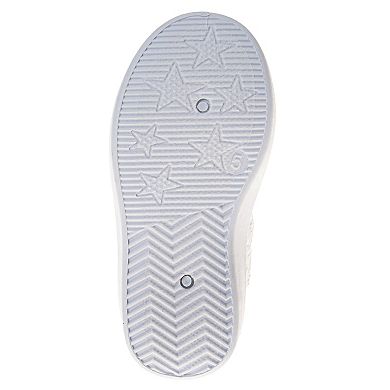 Laura Ashley MJ Style Kids Slip-On Bow Accent Sneakers