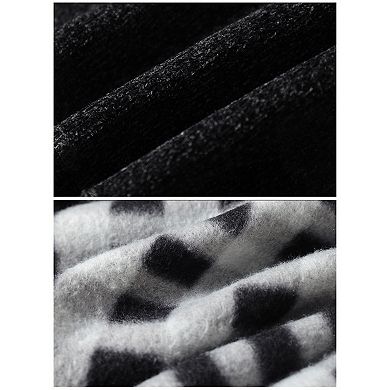 Gioberti Kid's Knitted Chenille Cardigan Sweater with Flannel Lining