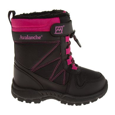 Avalanche Kids Weatherproof Warm Lined Heavy Duty Anti-Slip Snow Boots