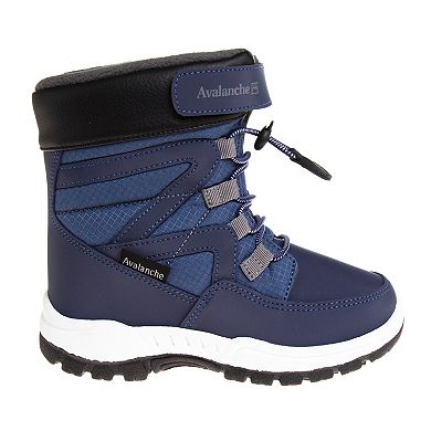 Avalanche Kids Waterproof Lace-Up Snow Boots