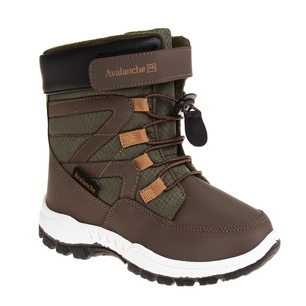 Black Rock kids\' boy avalanche boots brown suede
rubber Thermolite insulation. Black Rock BR Kids Boys Avalanche Thermolite Sz 2 Micro  main image 2