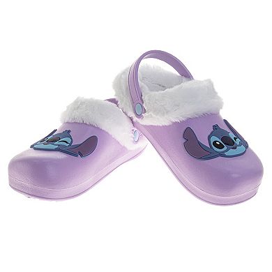 Disney’s Lilo & Stitch Little Kids Girls Fuzzy Fleece-Lined Clogs