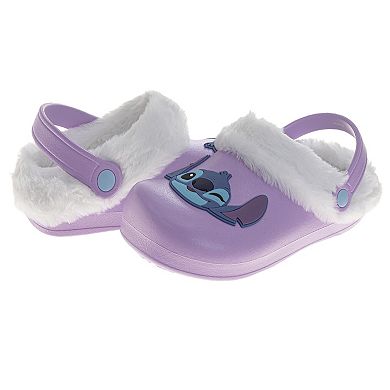 Disney’s Lilo & Stitch Little Kids Girls Fuzzy Fleece-Lined Clogs