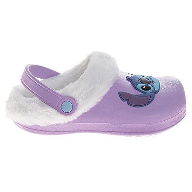 Disney’s Lilo & Stitch Little Kids Girls Fuzzy Fleece-Lined Clogs