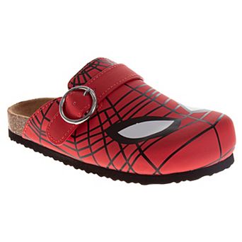 Marvel Avengers Spiderman Boys Cork Slip-On Mule Sandals