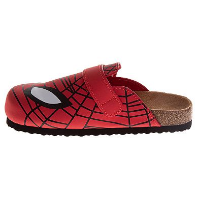 Marvel Avengers Spiderman Boys Cork Slip-On Mule Sandals