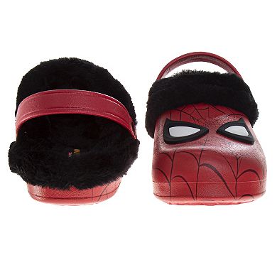 Marvel Spider-Man Little Kid Boys Fleece-Lined Clogs