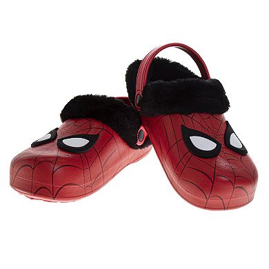 Marvel Spider-Man Little Kid Boys Fleece-Lined Clogs