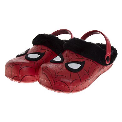 Marvel Spider-Man Little Kid Boys Fleece-Lined Clogs