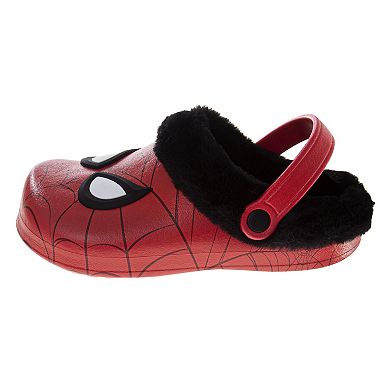 Marvel Spider-Man Little Kid Boys Fleece-Lined Clogs