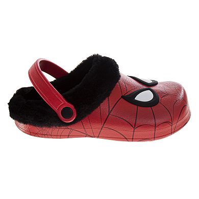 Marvel Spider-Man Little Kid Boys Fleece-Lined Clogs