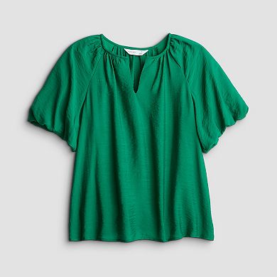 Women's Nine West Balloon Sleeve Pop Over Top