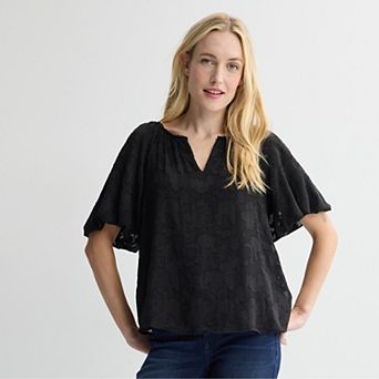Women's Nine West Balloon Sleeve Pop Over Top