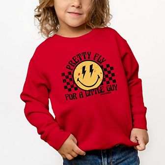 SmileyWorld Pretty Fly For A Little Guy - Toddler Graphic Sweatshirt