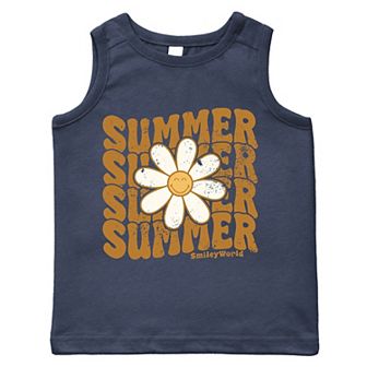 SmileyWorld Summer Wave Stacked - Toddler Graphic Tank