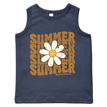 SmileyWorld Summer Wave Stacked - Toddler Graphic Tank