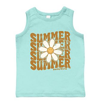 SmileyWorld Summer Wave Stacked - Toddler Graphic Tank