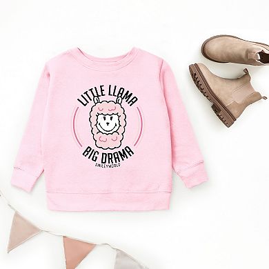 SmileyWorld Little Llama Big Drama - Youth Graphic Sweatshirt