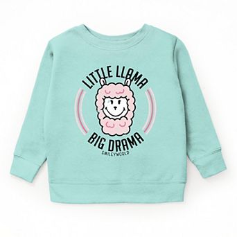 SmileyWorld Little Llama Big Drama - Youth Graphic Sweatshirt