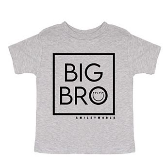 SmileyWorld Big Bro Square - Toddler Short Sleeve Graphic T-Shirt
