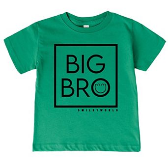 SmileyWorld Big Bro Square - Toddler Short Sleeve Graphic T-Shirt