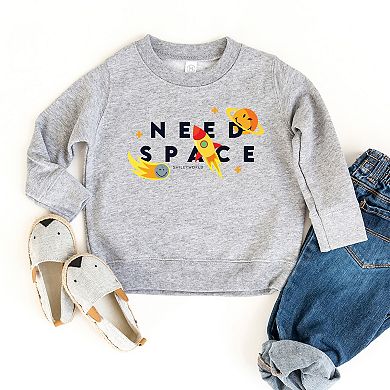 SmileyWorld Need Space - Toddler Graphic Sweatshirt