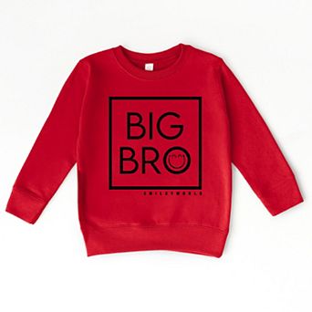 SmileyWorld Big Bro Square - Toddler Graphic Sweatshirt