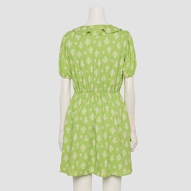 Women's LC Lauren Conrad Cascade Ruffle Balloon Sleeve Mini Dress