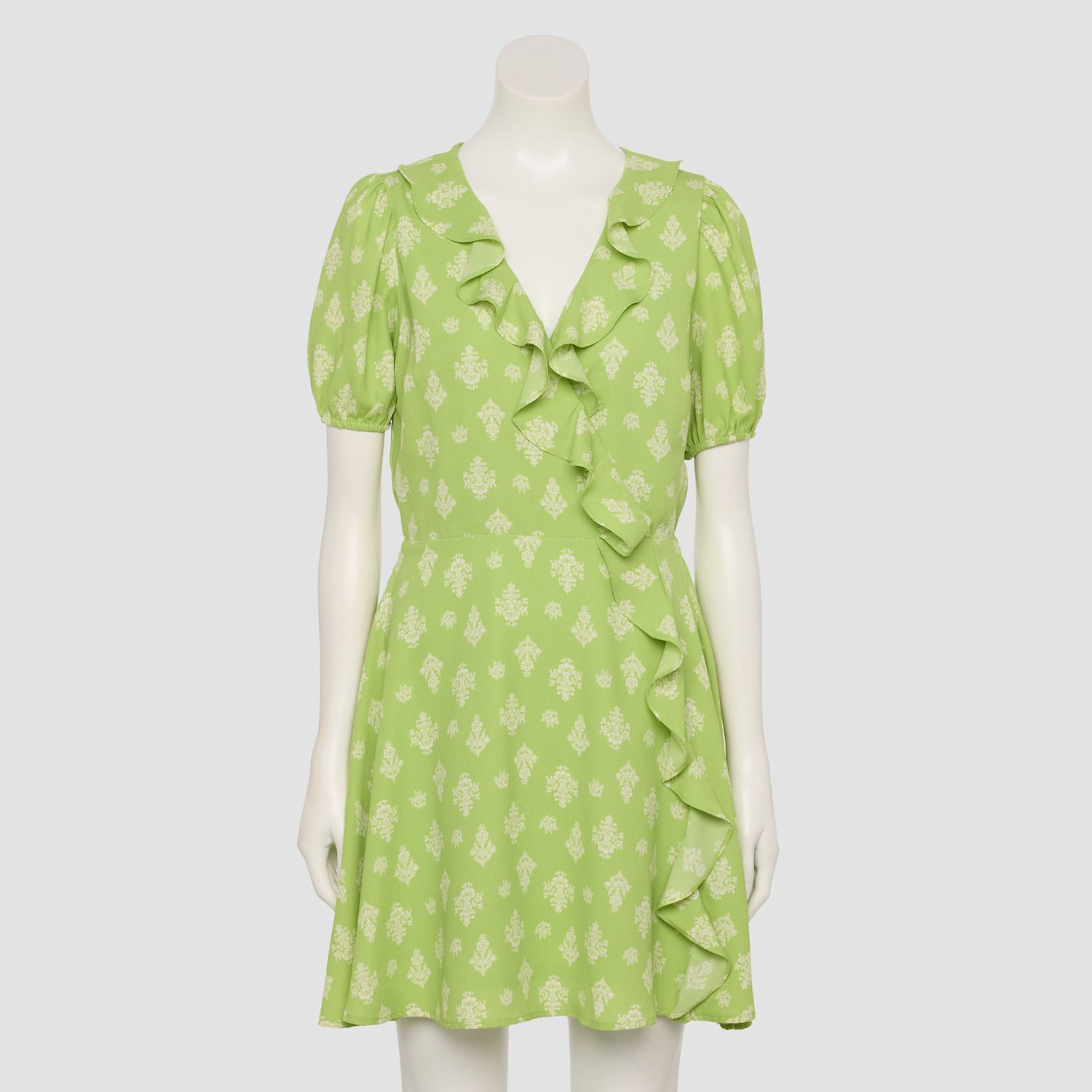 Женские платья LC Lauren Conrad Cascade Ruffle Balloon Sleeve Mini Dress