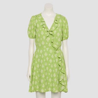 Women's LC Lauren Conrad Cascade Ruffle Balloon Sleeve Mini Dress