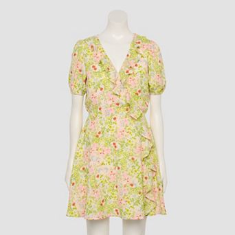 Women's LC Lauren Conrad Cascade Ruffle Balloon Sleeve Mini Dress