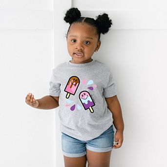 SmileyWorld Popsicles - Toddler Short Sleeve Graphic T-Shirt