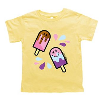 SmileyWorld Popsicles - Toddler Short Sleeve Graphic T-Shirt