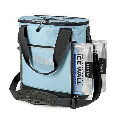 Titan 20-Can Cooler Tote with Ice Walls