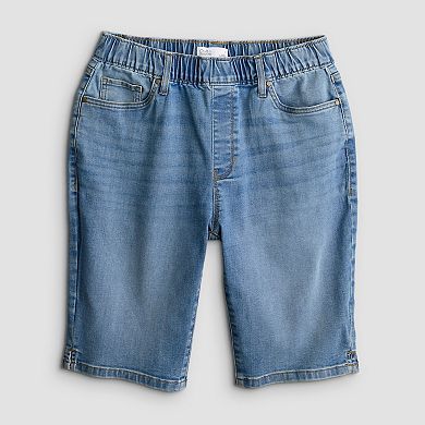 Women's Croft & Barrow® Modern Denim Pull-On Bermuda Shorts