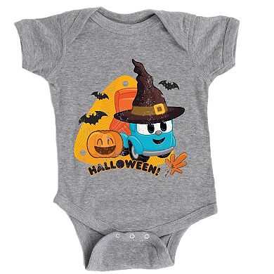Leo The Truck Halloween Wizard - Baby Short Sleeve Graphic Bodysuit