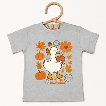 SmileyWorld Goose Autumn - Toddler Short Sleeve Graphic T-Shirt