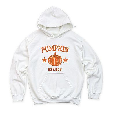 Pumpkin Season Star Distressed - Womens Hoodie