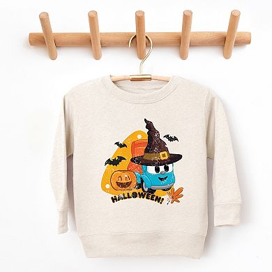 Leo The Truck Halloween Wizard - Kids Toddler Graphic Sweatshirt