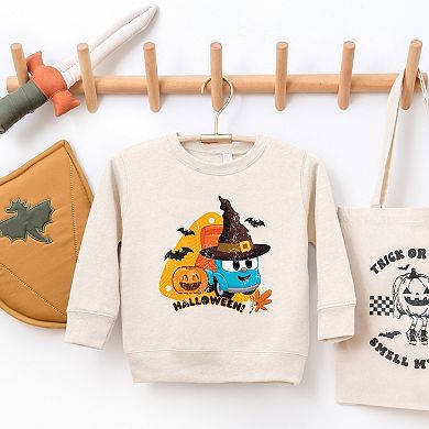 Leo The Truck Halloween Wizard - Kids Toddler Graphic Sweatshirt