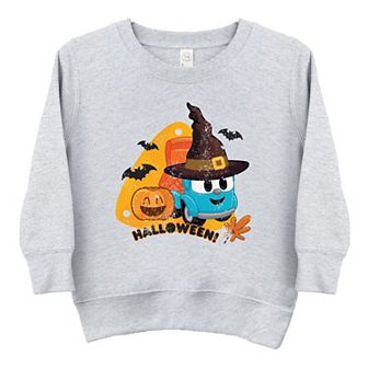 Leo The Truck Halloween Wizard - Kids Toddler Graphic Sweatshirt